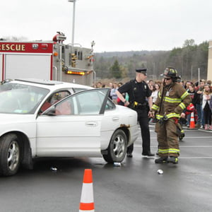 Mock DWI accident, OHS, 2015