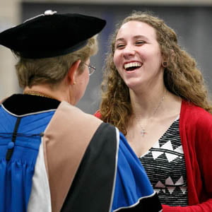 Scene from 2016 Honors Convocation ceremony