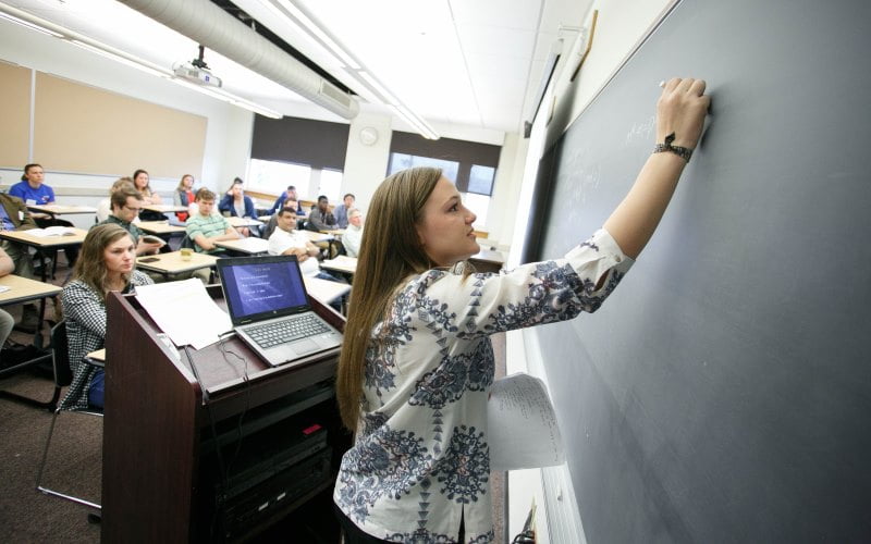 Hartwick College Math Student Presenting at Showcase