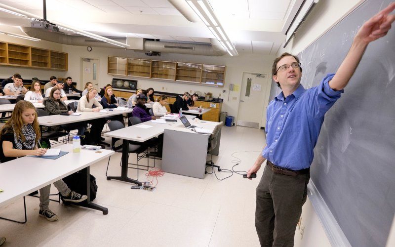 Hartwick physics professor teaching
