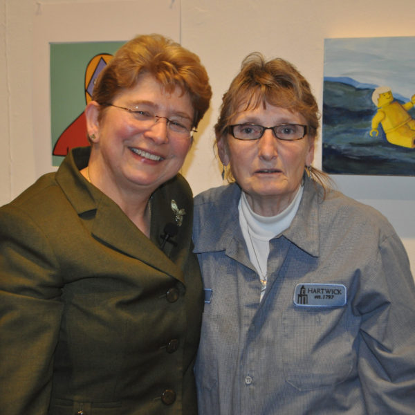 President Drugovich and Joan Utter at 2016 Quinquennial Awards