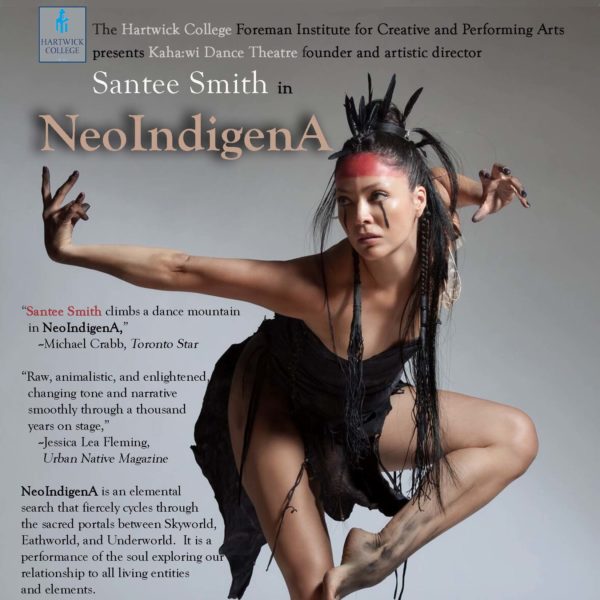 Mohawk Indian dancer Santee Smith, performing “NeoIndigenA”
