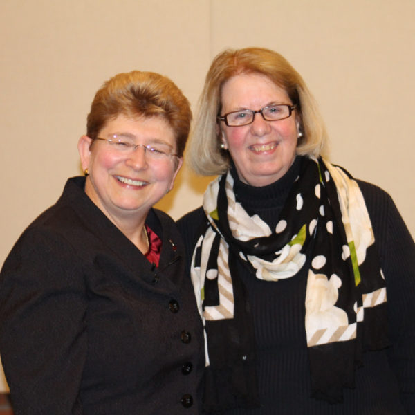 President Drugovich and Anne Moriarty at the 2017 Quinquennial Awards