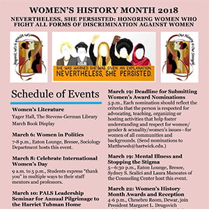 Poster for Women’s History Month 2018