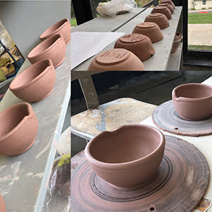 Dishes for Harvest Dinner Project 2018 were created at the College.