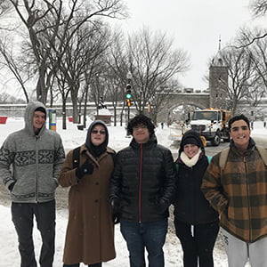 Students in Quebec for J Term 2019