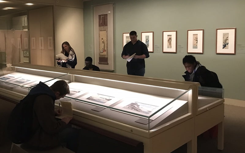 Hartwick art history students in the Metropolitan Museum of Art in New York City