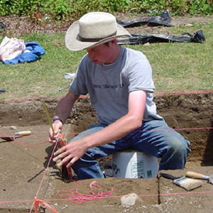 Scene from Summer Archaeological Field School at Pine Lake