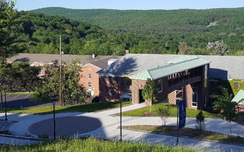 Hartwick College Holmes Hall Footbridge