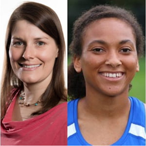 Assistant Professor of Biology Dr. Stephanie Carr ’06 and Tylisha Gourdine ’20