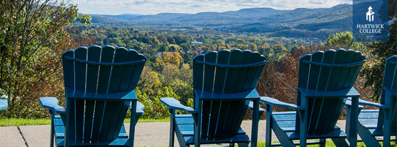 Valley view from Frisbee Field, Hartwick College
