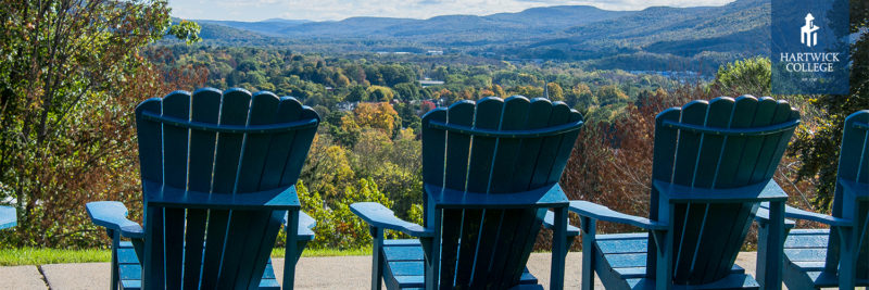 Valley view from Frisbee Field, Hartwick College