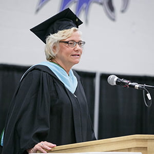 Karen McGrath, senior vice president for enrollment and student success