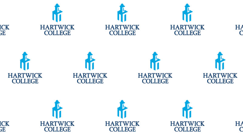 Hartwick College Zoom background with College logo