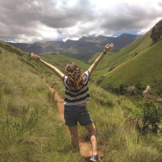 Hartwick student in South Africa during J Term