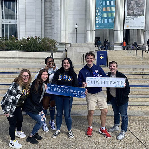 Hartwick students in Washington DC for Career HOP program