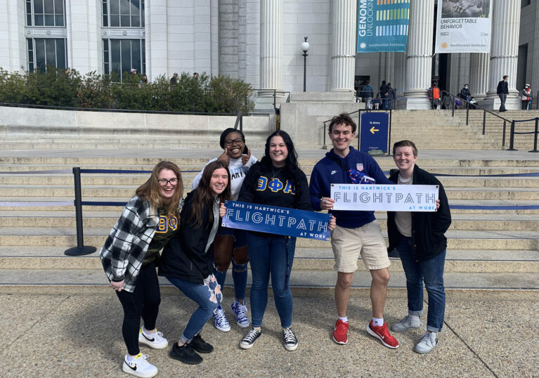 Hartwick College students in Washington DC