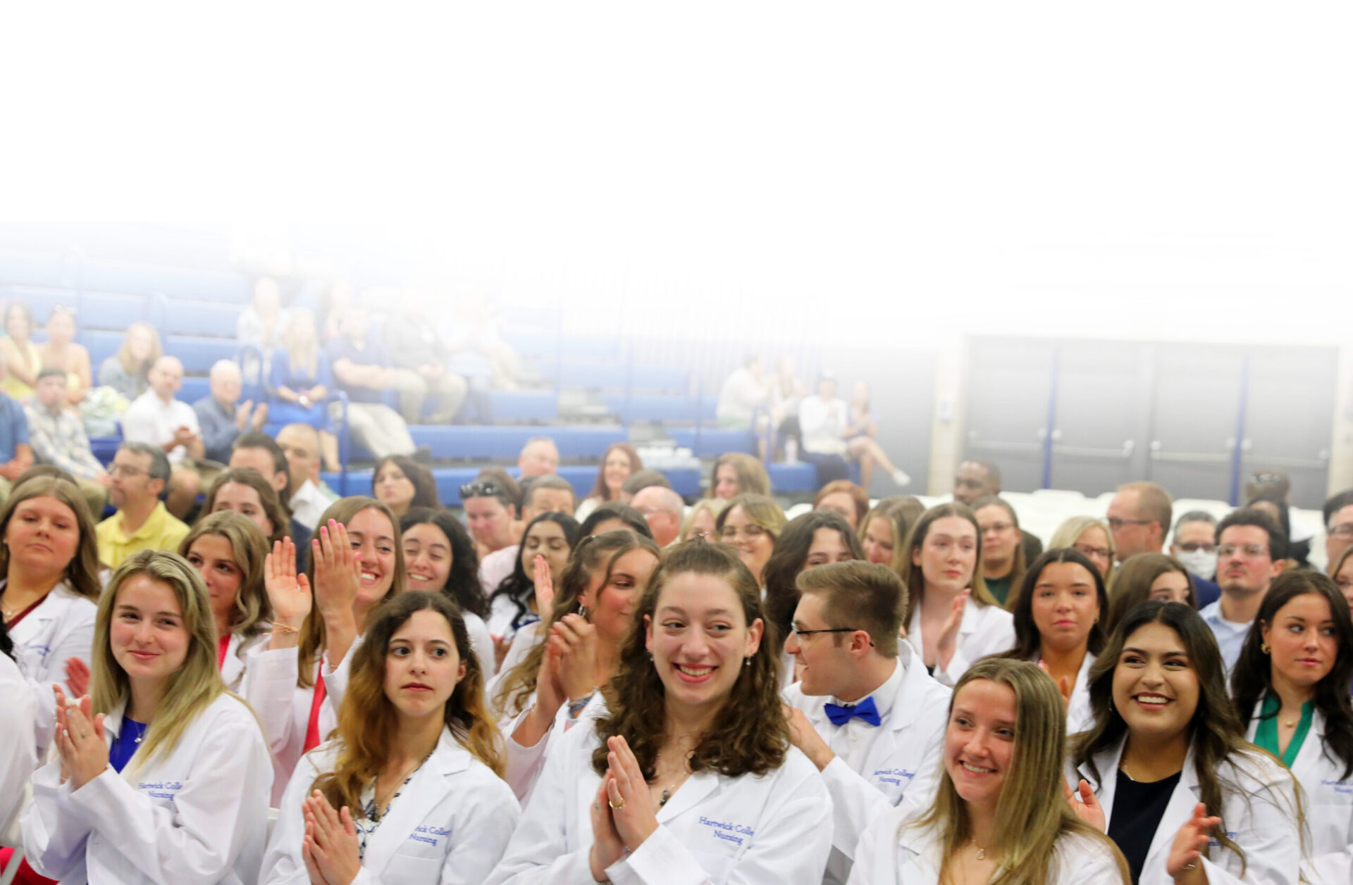 Hartwick College nursing class following pinning ceremony