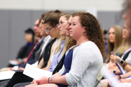 Hartwick students during Honors Convocation Ceremony