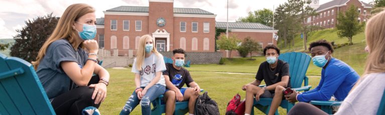students wearing masks