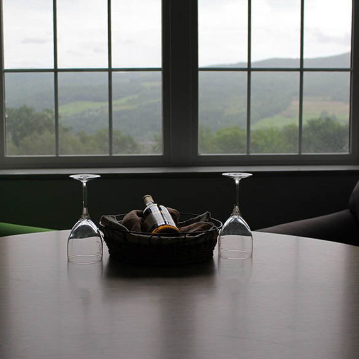 Mountain view from Hartwick College Apartment