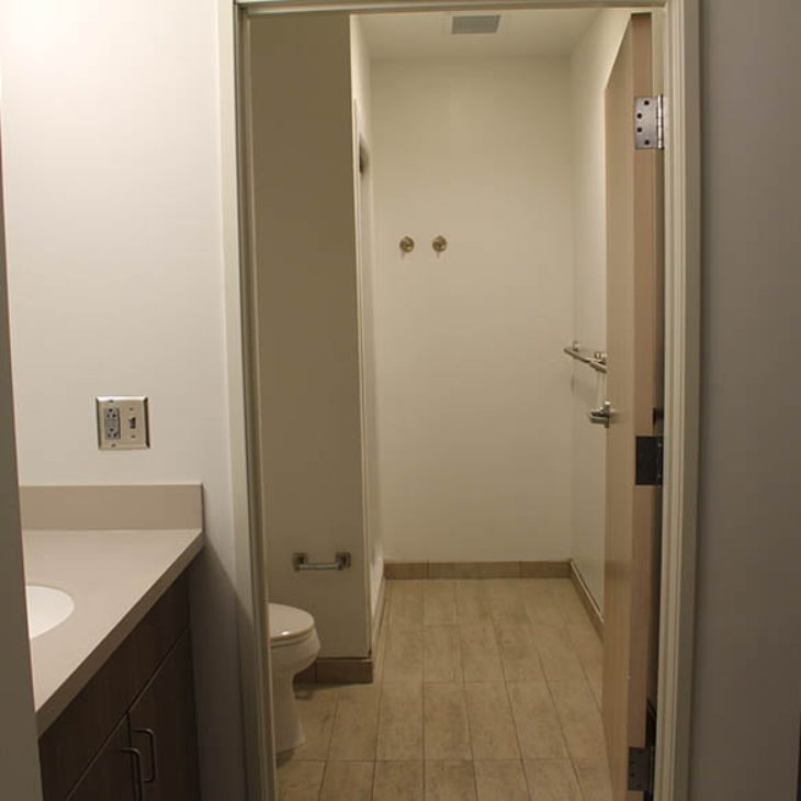 Hartwick College Apartment bathroom