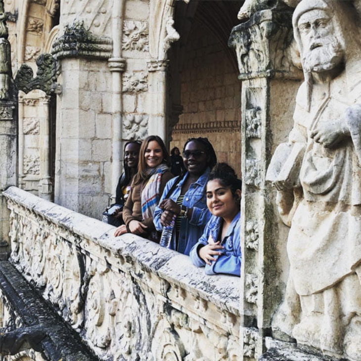 Hartwick Students at Roman Colosseum in Rome, Italy