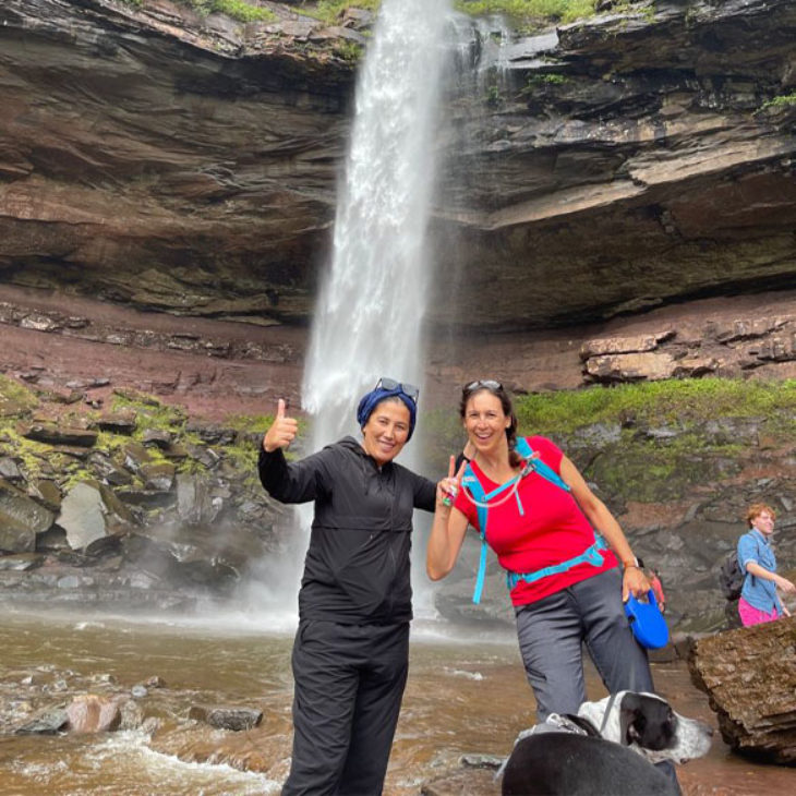 Trip to see a waterfall in Peru with Dr. Suppes Sagasti