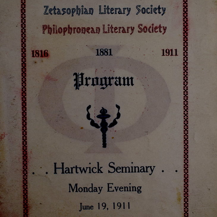 Hartwick Seminary Literary Society Program