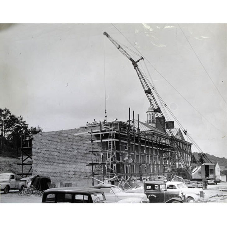 Construction of Arnold Hall, Hartwick College