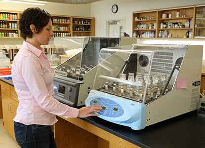 CCFB Director in research lab