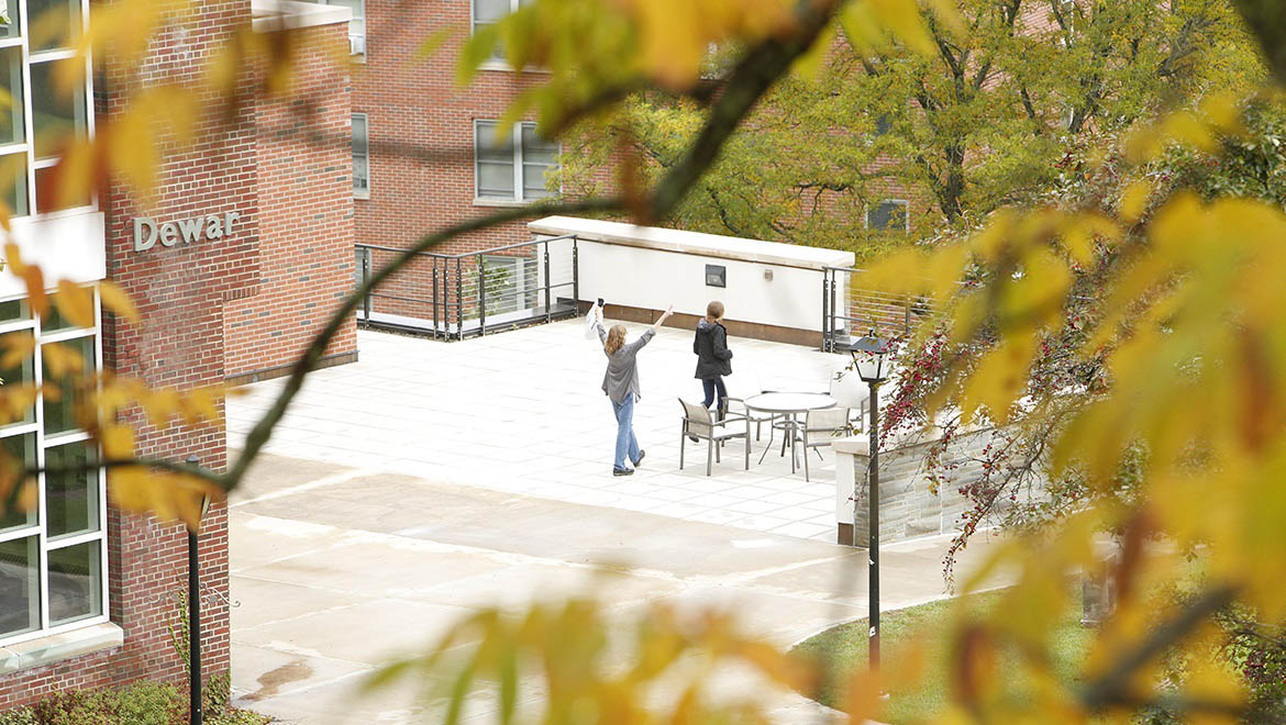 Dewar Union and Stack Patio in the Fall