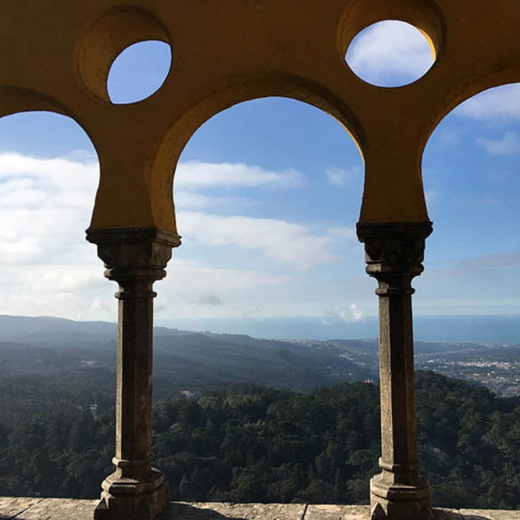 Views of mountains in Portugal