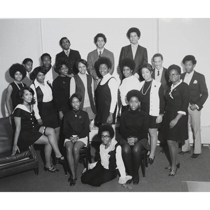Hartwick student members of the Black Cultural Society