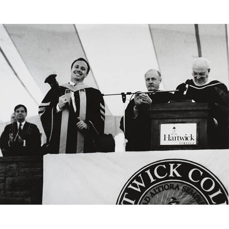 President Detweiler during his Inauguration