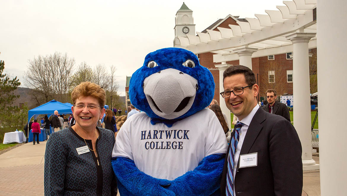 Hartwick College President Darren Reisberg with President Emerita Margaret L. Drugovich