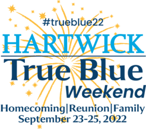 Hartwick College True Blue Weekend Fall 2022 Logo