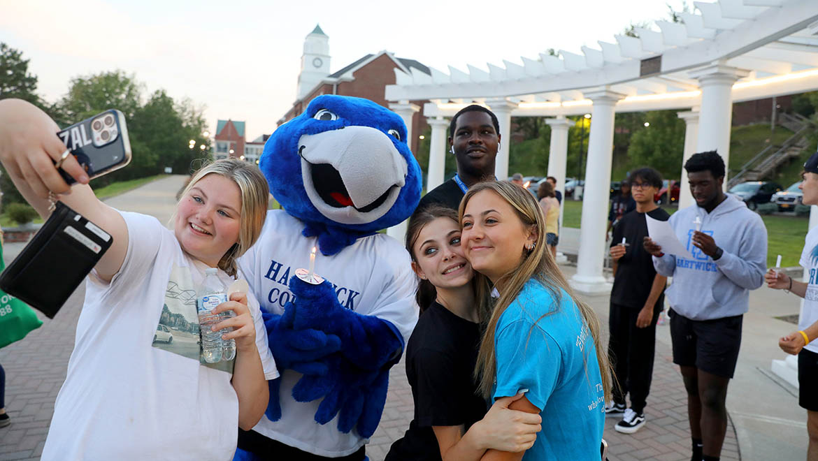 Members of the Class of 2026 during First Walk to end Wick Week '22