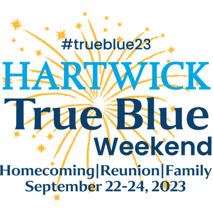 Hartwick College True Blue Weekend 2023 Logo