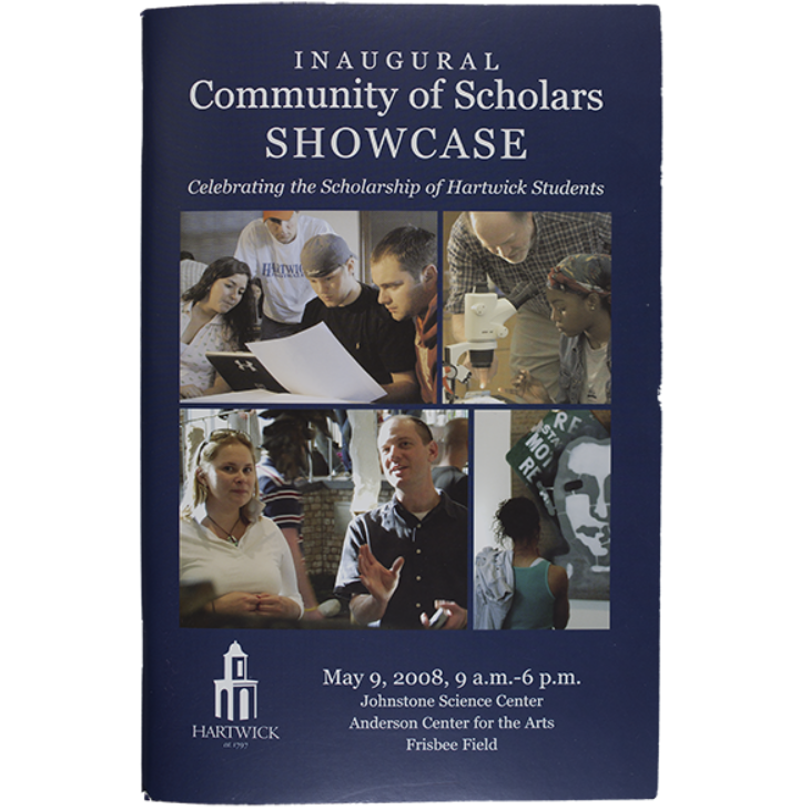 Hartwick College Student Showcase Booklet Cover