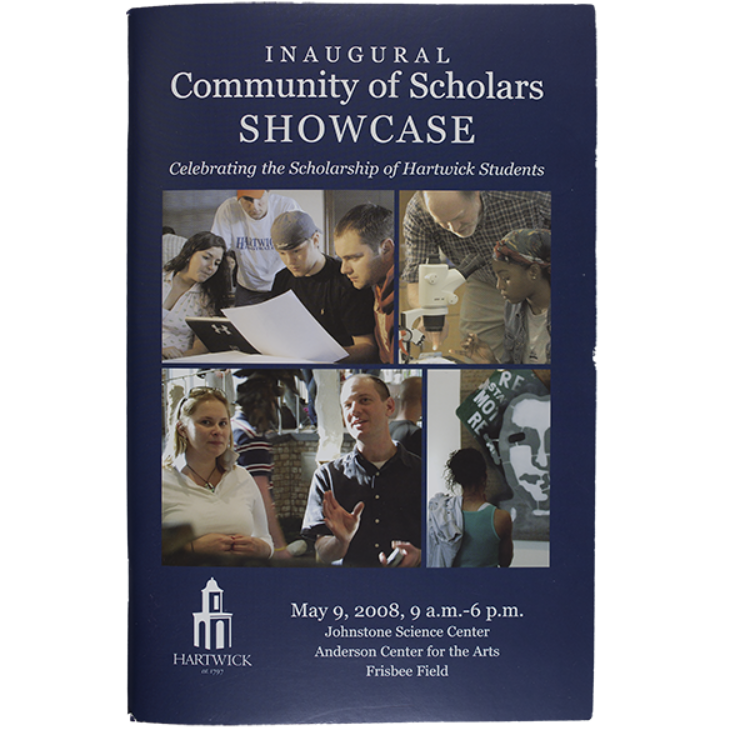 Hartwick College Student Showcase Booklet Cover