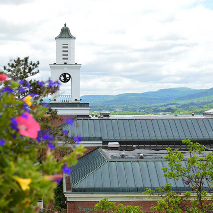 Hartwick College Yager Hall Bell Tower view of hils