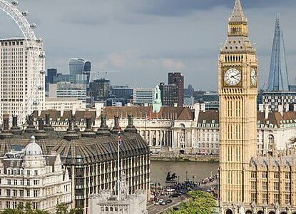 Westminster Abbey and the Thames