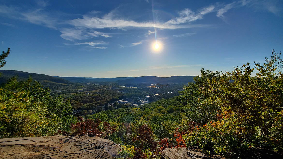 Susquehanna Valley View from Table Rock Trail, Hartwick College Campus