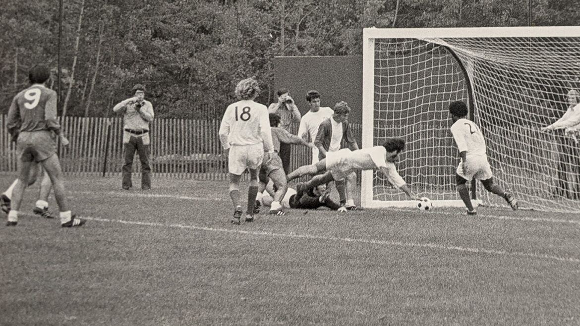 Hartwick College soccer 1974 against Cornell University