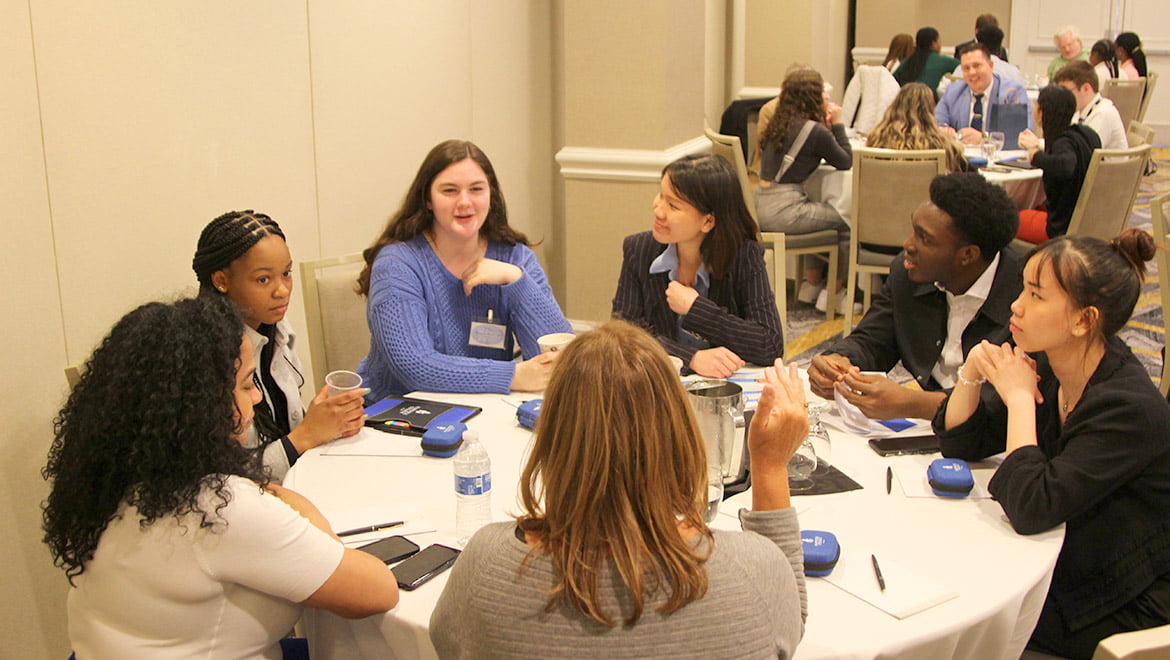 Hartwick College students during NYC Career HOP