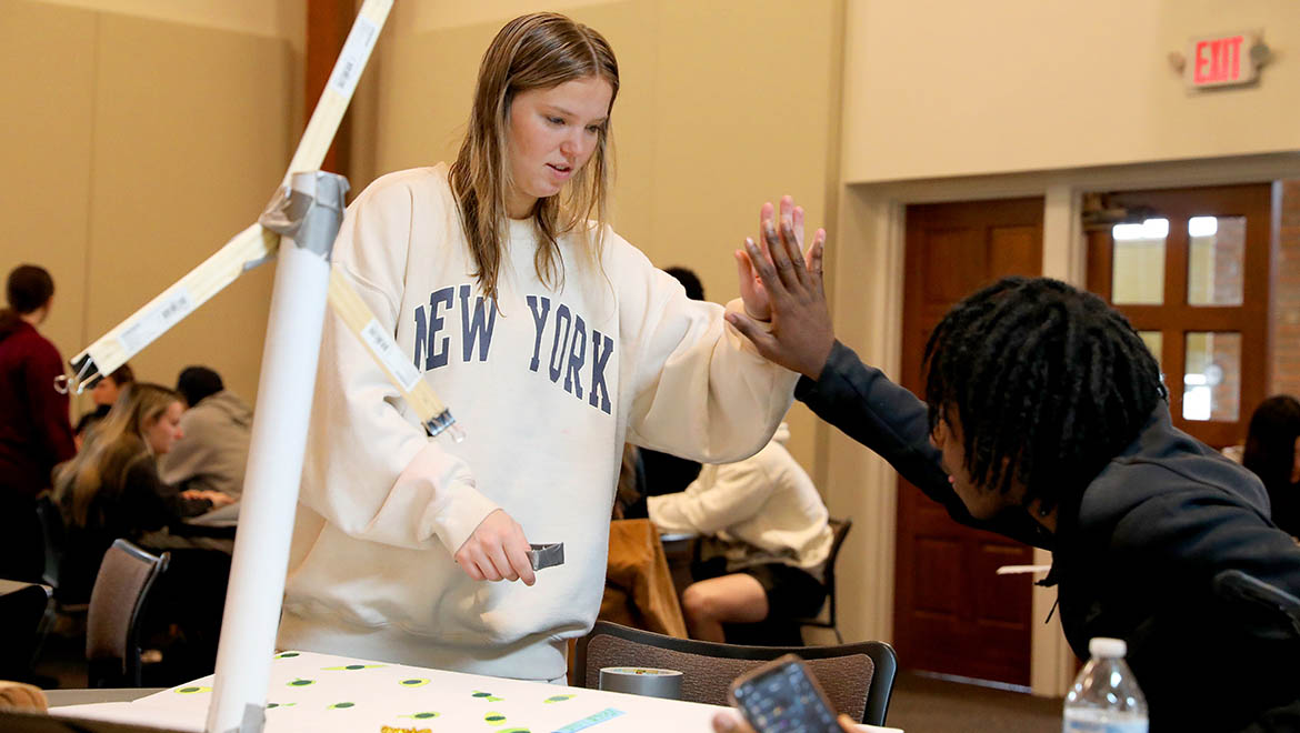 Hartwick College students during “Human Centered Design and Food,