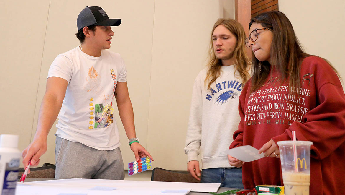 Hartwick College students during “Human Centered Design and Food,