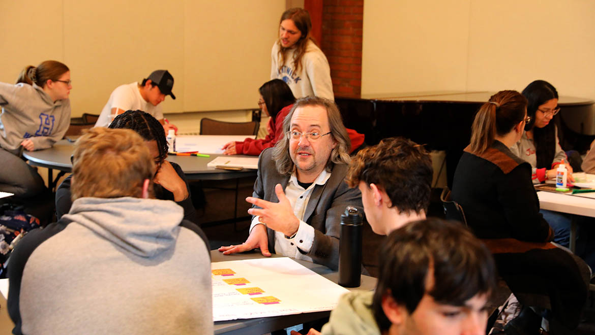 Hartwick College students and faculty during “Human Centered Design and Food,