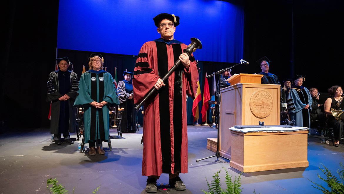Mark Wolff Faculty Marshall for Honors Convocation May 3, 2023